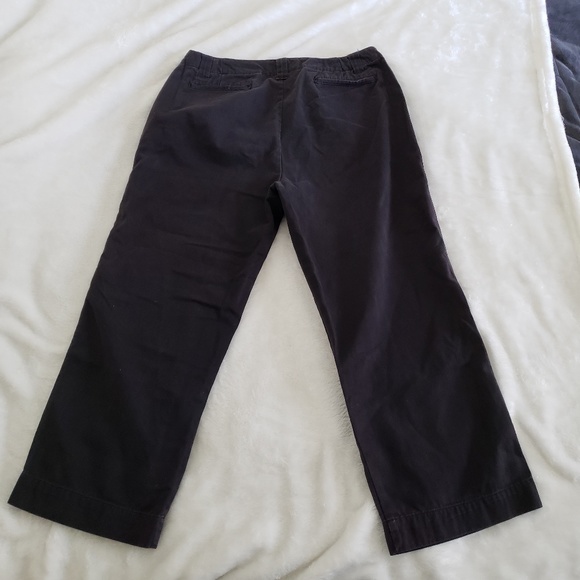 French Kuff Black 100% Cotton Capris Size 8 - Picture 6 of 6